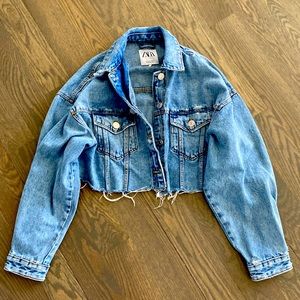 ZARA denim jacket cropped